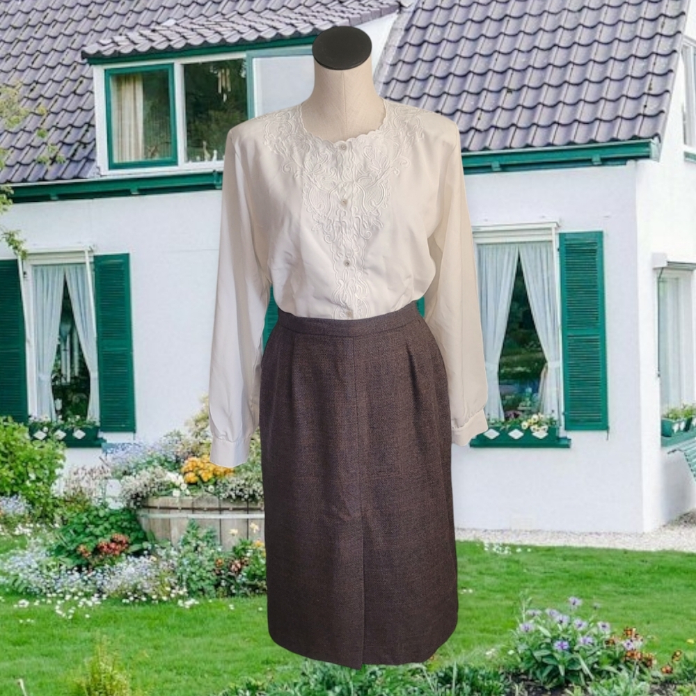 Vintage 70s Wool Blend Skirt